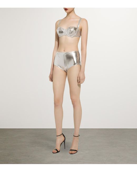 Dolce & Gabbana White Foiled Low-Rise Briefs