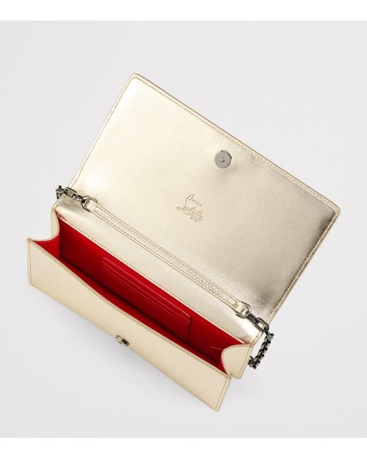 Christian Louboutin Natural Bettina Lambskin Clutch Bag