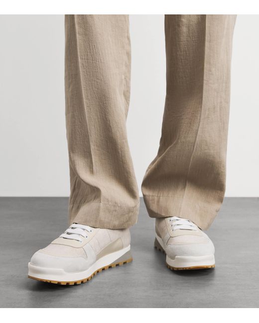 Isaia White Runner Sneakers for men