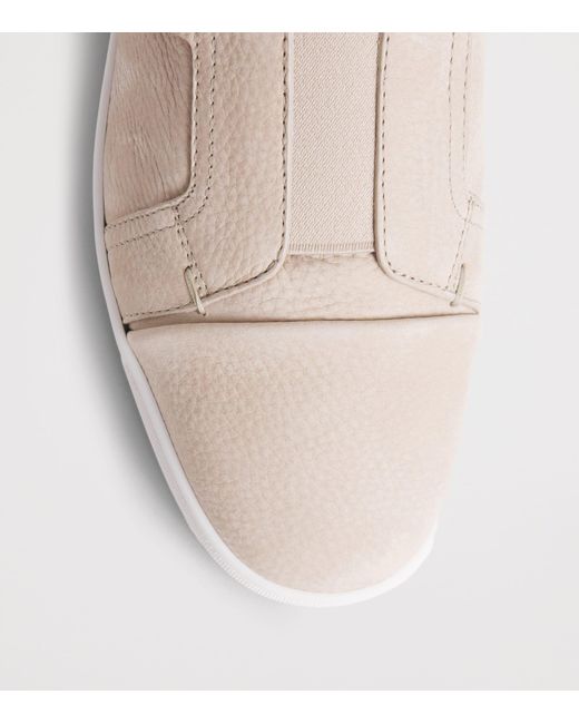 Christian Louboutin Natural St Louis Leather Slip-On Sneakers for men