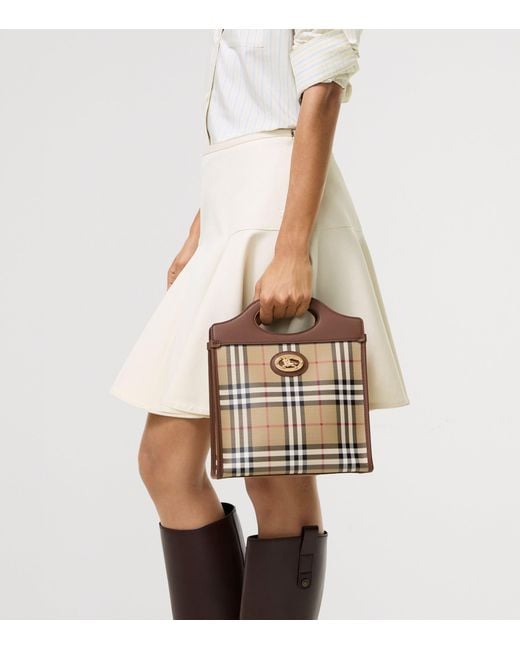 Burberry Brown Mini Canvas Pocket Bag