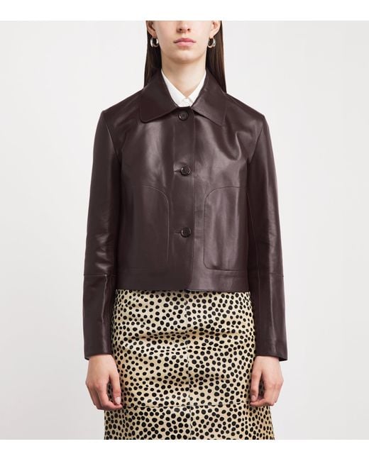 Arma Brown Kaylee Leather Jacket
