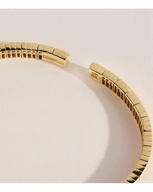 Suzanne Kalan Metallic And Diamond Inlay Bangle