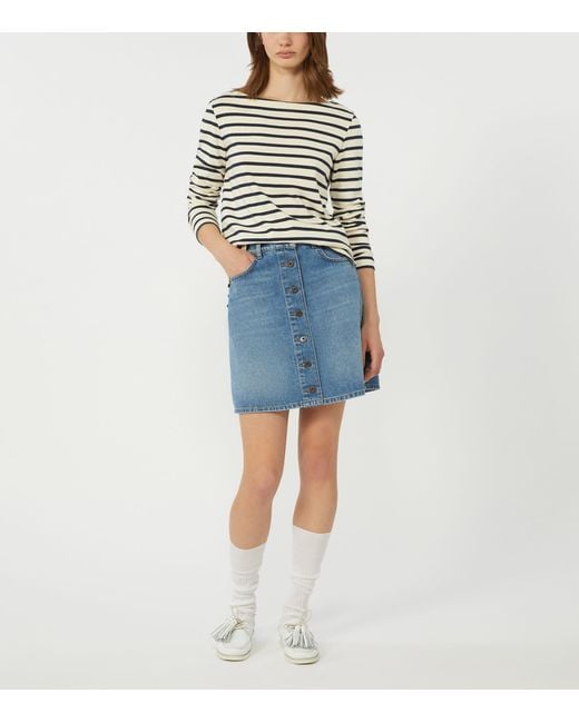 Weekend by Maxmara Black Cotton Stripe Sweater