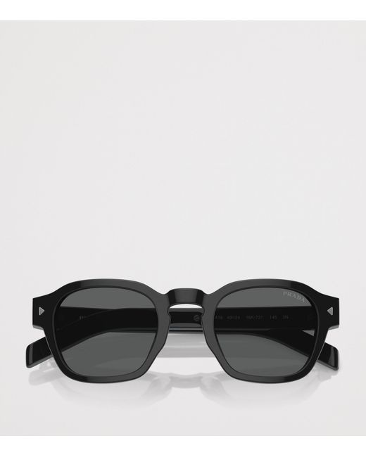 Prada Black Acetate Phantos Sunglasses for men