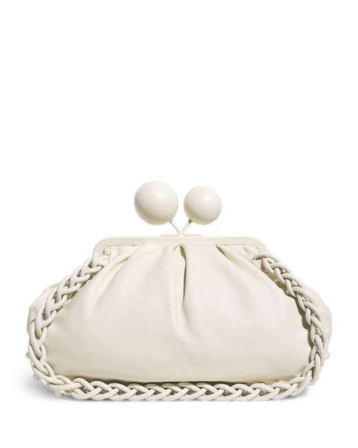 Weekend by Maxmara Natural Medium Nappa Leather Pasticcino Clutch Bag