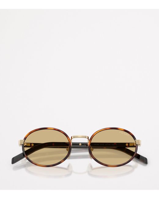 Prada Brown Metal Pr B56S Sunglasses