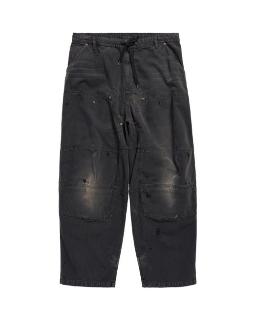 Balenciaga Gray Double Knee Trousers for men