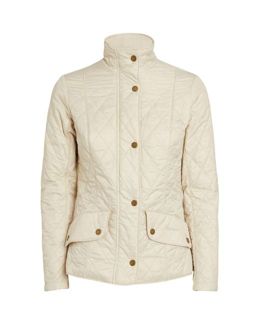 Barbour Natural Flyweight Cavalry Quilted Jacket