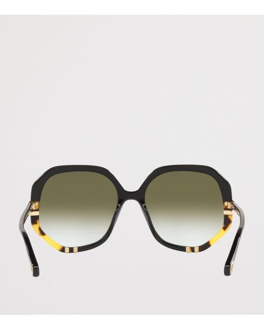 Chloé Green Ch0105S Rectangle Sunglasses