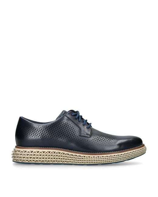 Cole Haan Blue Leather Øriginalgrand Skyweave Oxford Sneakers for men