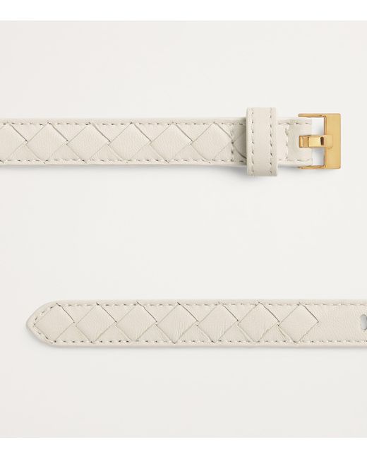 Bottega Veneta Natural Lambskin Thin Watch Belt