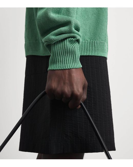 Studio Nicholson Green Heddy Zip-Up Polo Sweater for men