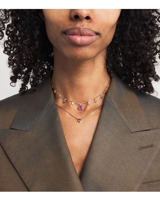 SHAY Natural And Sapphire Illusion Choker
