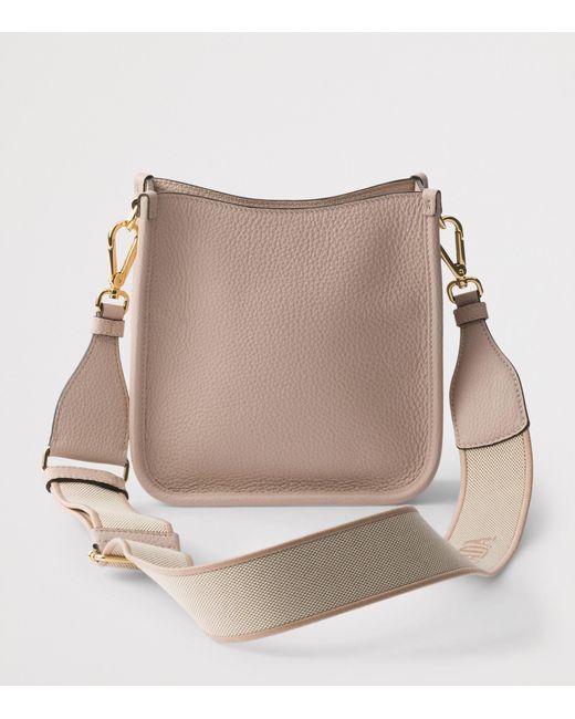 Prada Gray Mini Leather Shoulder Bag