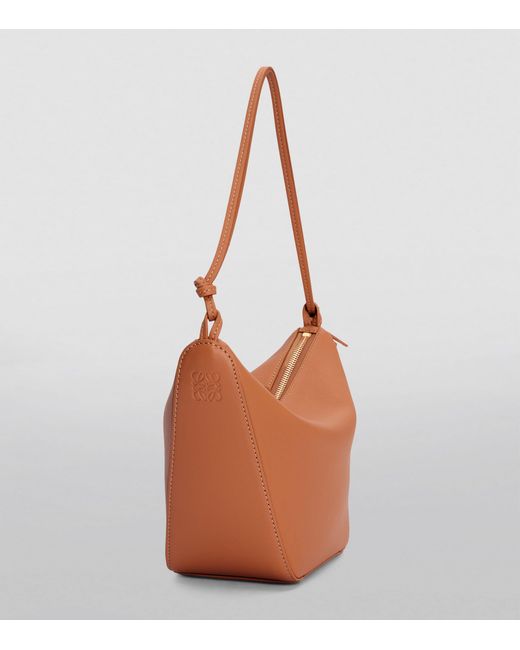 Loewe Brown Mini Leather Hammock Shoulder Bag
