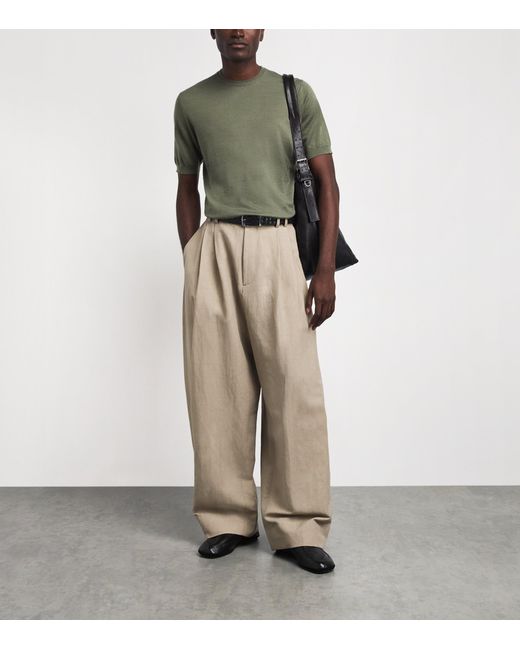 Colombo Green Cashmere T-Shirt for men