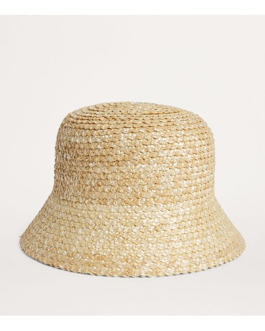 Lack of Color Natural Straw Inca Bucket Hat