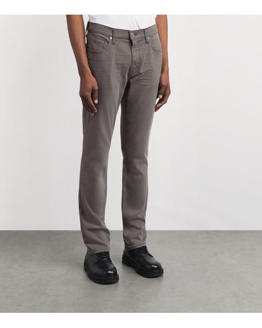 PAIGE Gray Federal Slim Straight Jeans for men