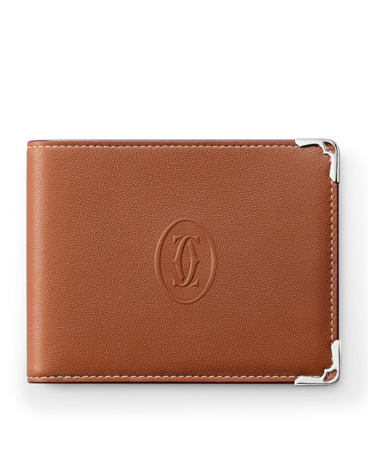 Cartier Brown Leather Must De Wallet for men