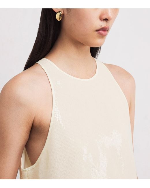 Aeron White Sequin Sade Maxi Dress