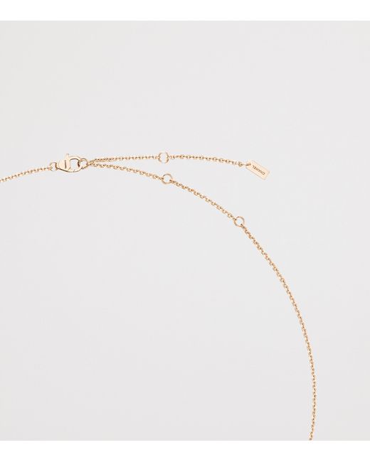 Chanel White And Diamond Extrait De N°5 Necklace