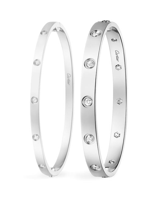 Cartier White Love Classic 10-Diamond Bracelet