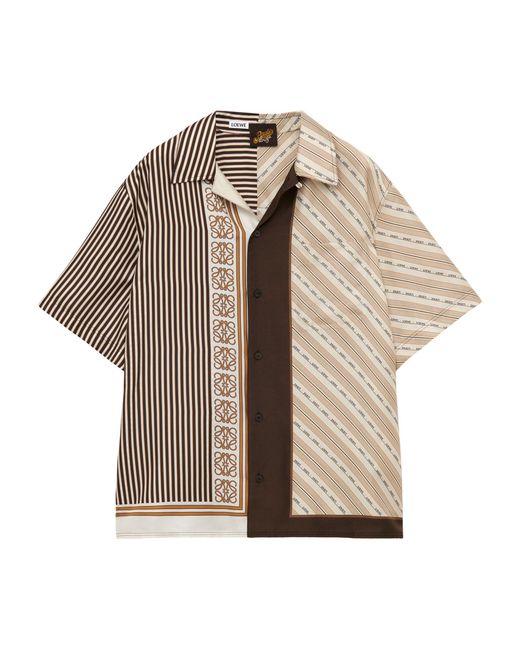 Loewe Natural X Paula's Ibiza Silk Multi-patterned Shirt for men