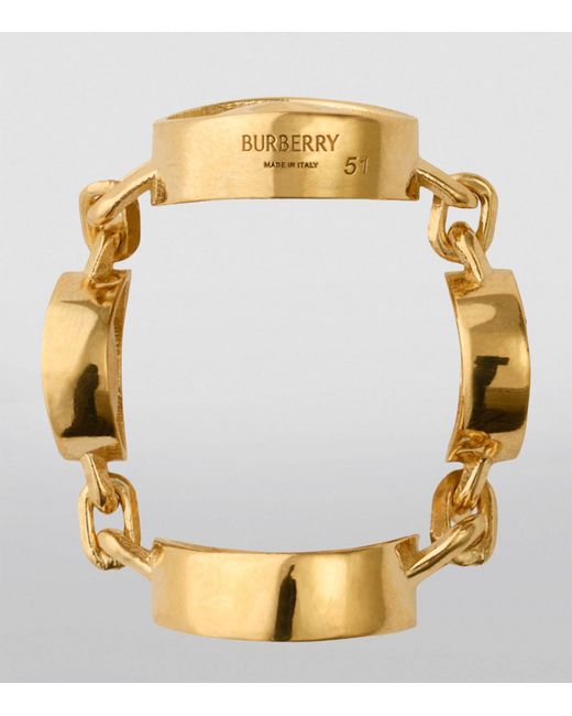 Burberry Yellow Hollow Medallion Ring