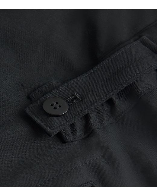 Issey Miyake Black Cotton-Blend Simple Ensemble Trousers