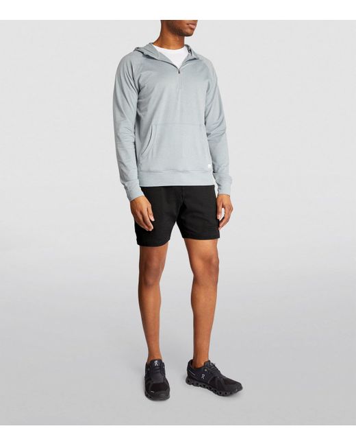vuori Black Ponto Performance Sweat Shorts for men