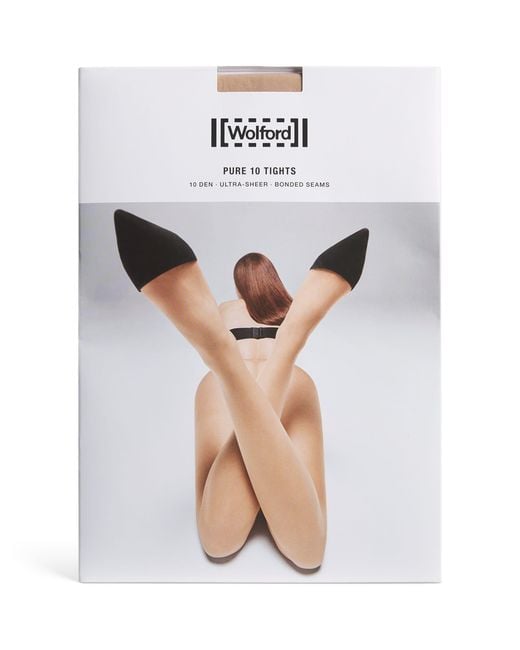 Wolford White Pure 10 Tights