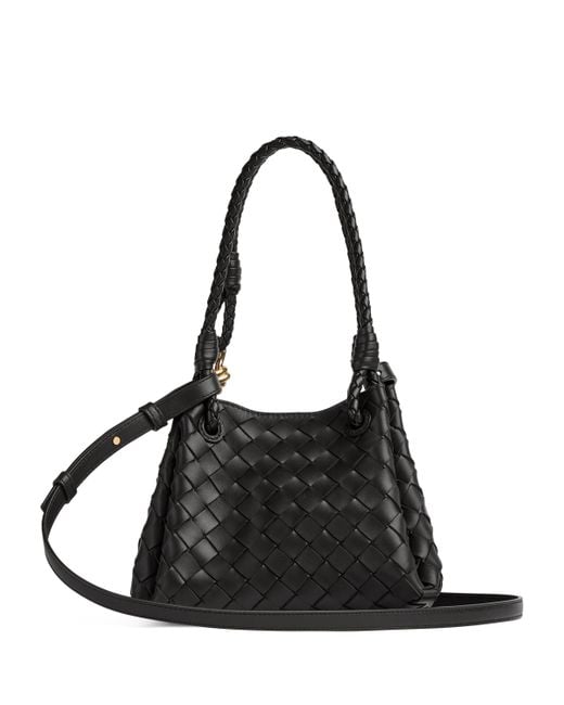 ハンドバッグ Bottega Veneta Black Leather Small Parachute Handbag Bottega Veneta Small Parachute Leather Shoulder Bag