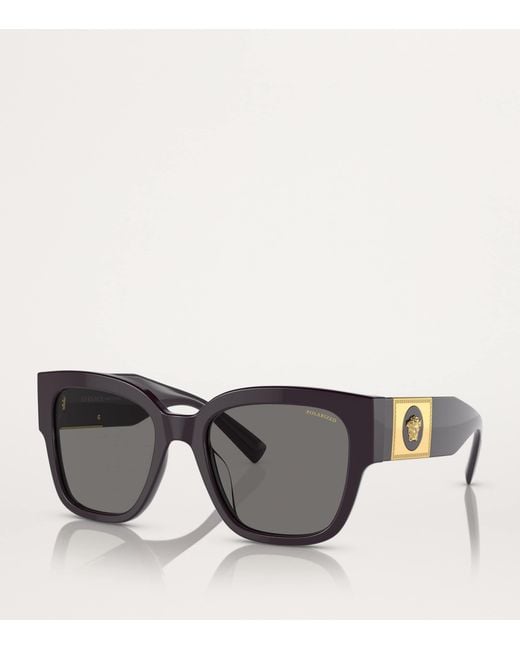 Versace Gray Acetate Ve4437U Medusa Sunglasses