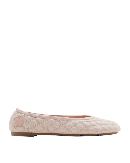 Burberry Pink Quilted Ballet Flats