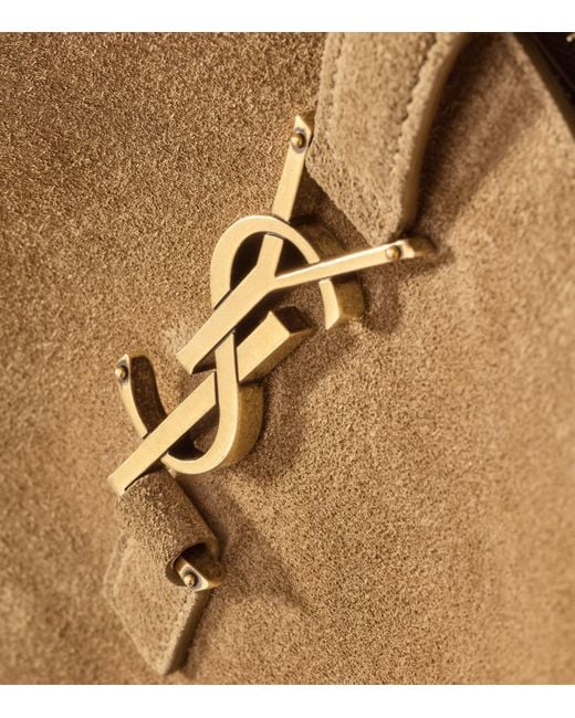 Saint Laurent Brown Suede Le 5 À 7 Shoulder Bag