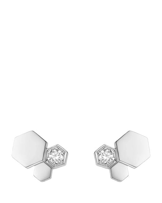 Chaumet Metallic And Diamond Bee De Earrings
