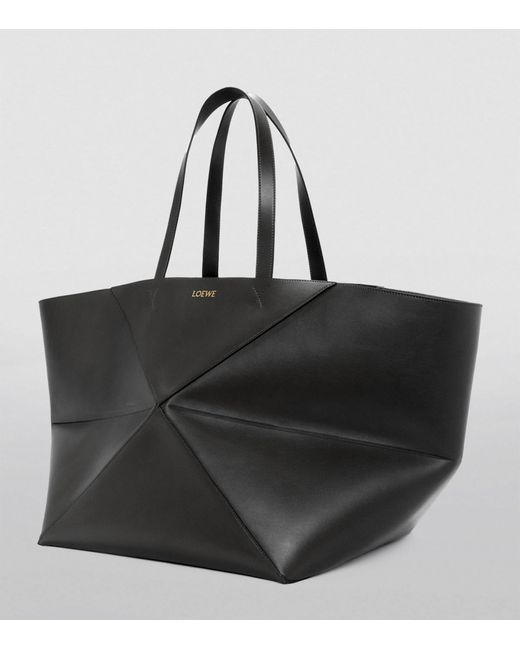 Loewe Black Puzzle Fold Xl Tote Bag for men