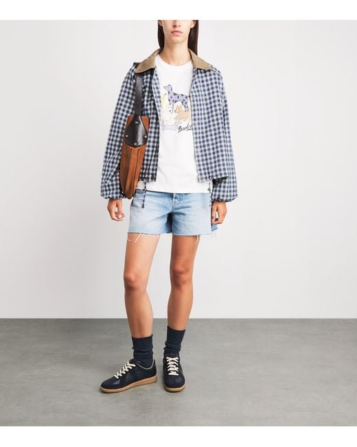 Barbour Blue Gingham Ovingham Jacket