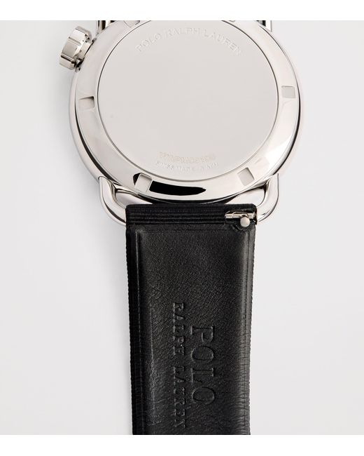 Polo Ralph Lauren Black Stainless Steel Martini Tuxedo Polo Bear Watch for men