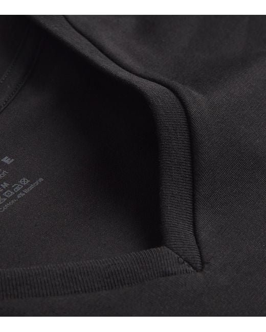 Falke Black Cotton-Blend Daily Comfort T-Shirt for men