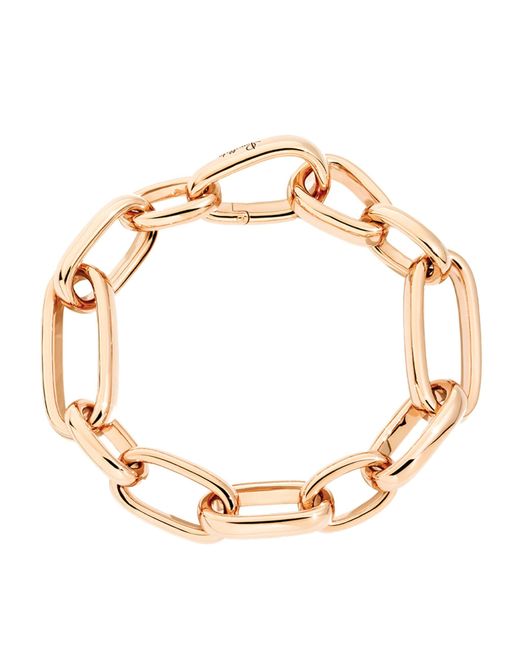 Pomellato Metallic Rose Gold Iconica Slim Chain Bracelet (size M)