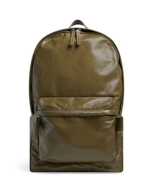 Bottega Veneta Green Medium Leather Archetype Backpack for men