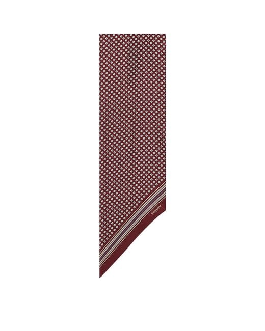 Saint Laurent Red Silk Floral Cravat for men