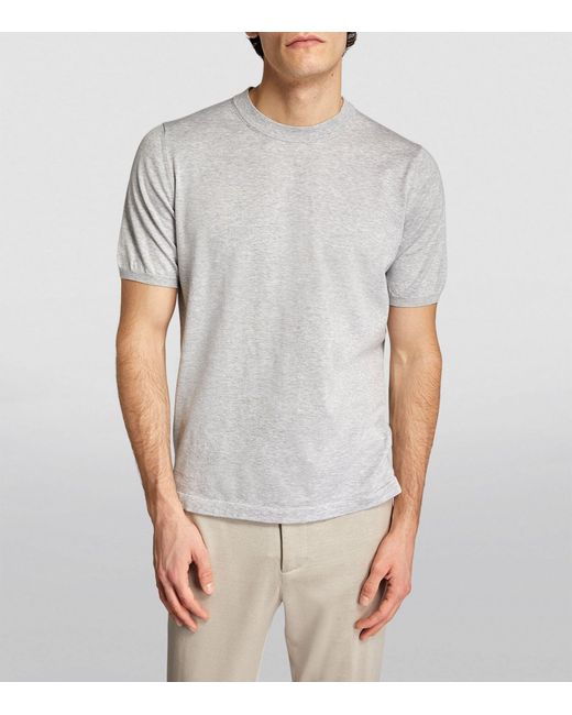 FIORONI CASHMERE White Cotton T-shirt for men