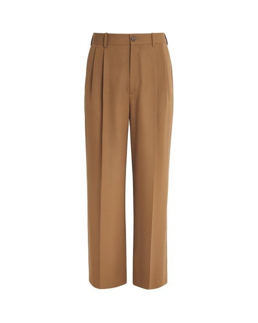 The Row Brown Holl Wool Trousers for men
