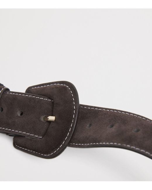 Maje Brown Suede Belt