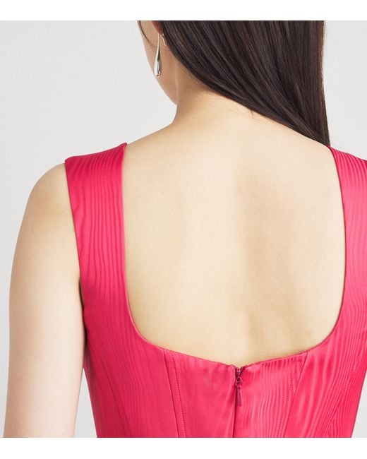 Rebecca Vallance Pink Moiré-Effect Rosalia Gown