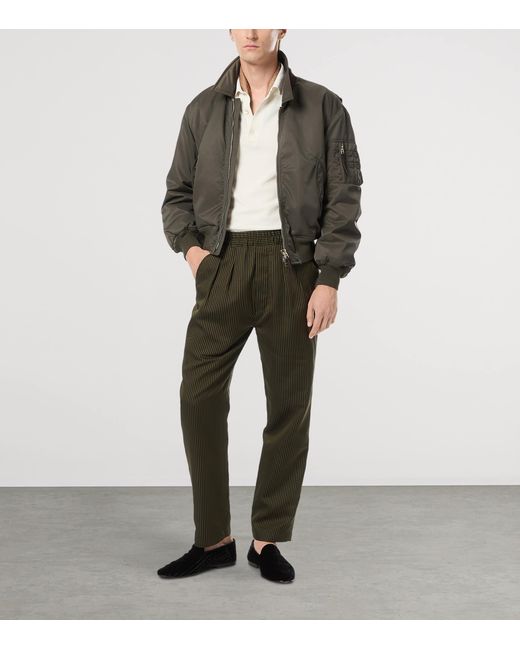 Tom Ford Gray Padded Bomber Jacket for men