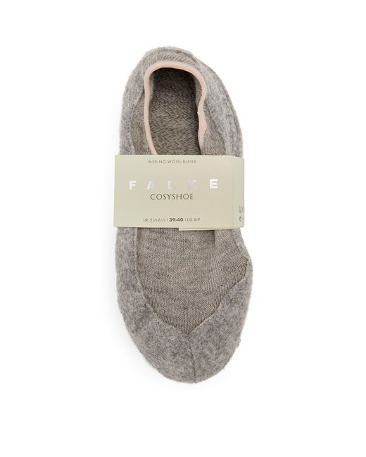 Falke Gray Wool-Blend Cosyshoe Slipper Socks